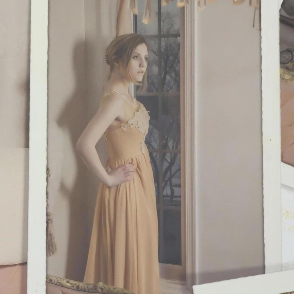Yellow/Gold Prom Dress - Picture 9 of 10